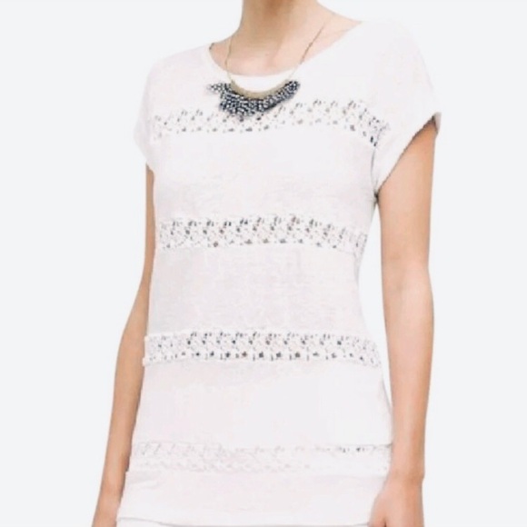 Anthropologie Tops - Anthropologie Akemi + Kin linen crochet Lace Top